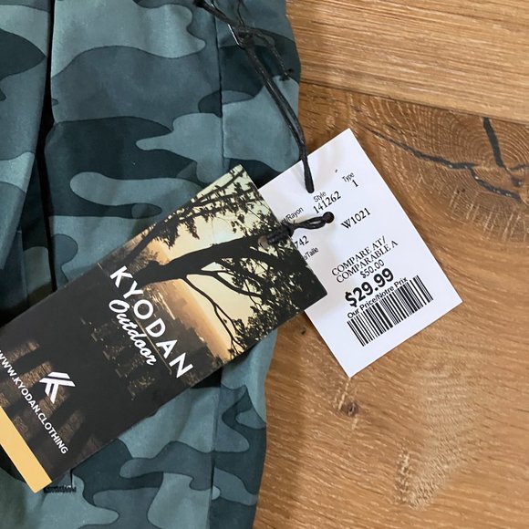 New Kyodan Outdoor Womens Capri Size Medium Lots of pockets Green Camo - Picture 5 of 11
